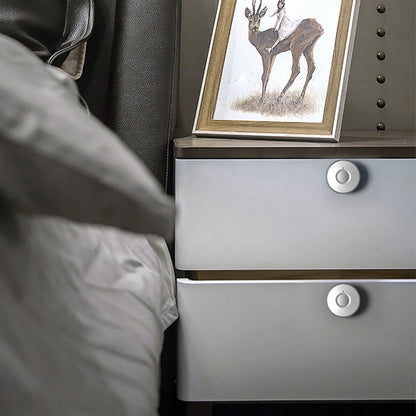 T5 Handle Version Aluminum Alloy Panel Fingerprint Drawer Lock(Red) by bashfashion