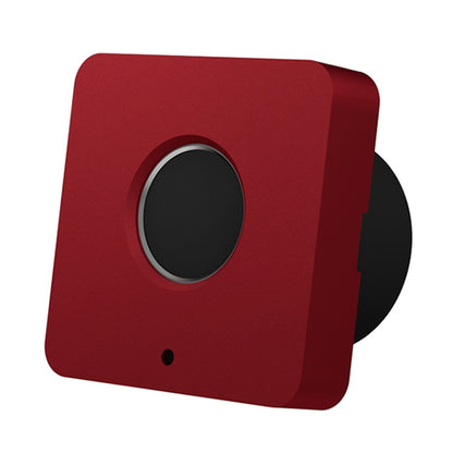 T5 Square Version Aluminum Alloy Panel Fingerprint Drawer Lock(Red) by bashfashion