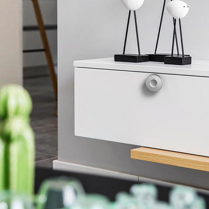 T5 Square Version Aluminum Alloy Panel Fingerprint Drawer Lock(Silver) by bashfashion