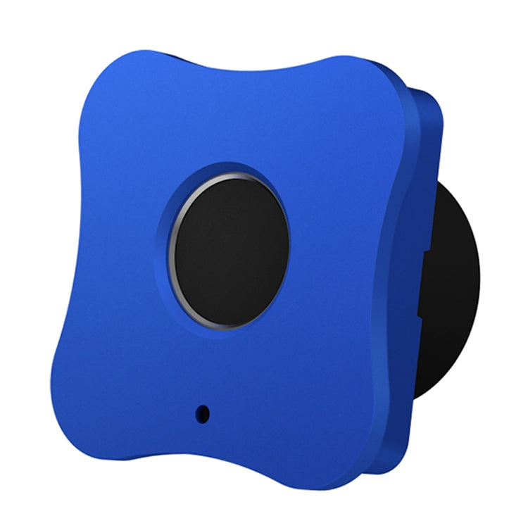 T5 Flower Version Aluminum Alloy Panel Fingerprint Drawer Lock(Blue) by bashfashion