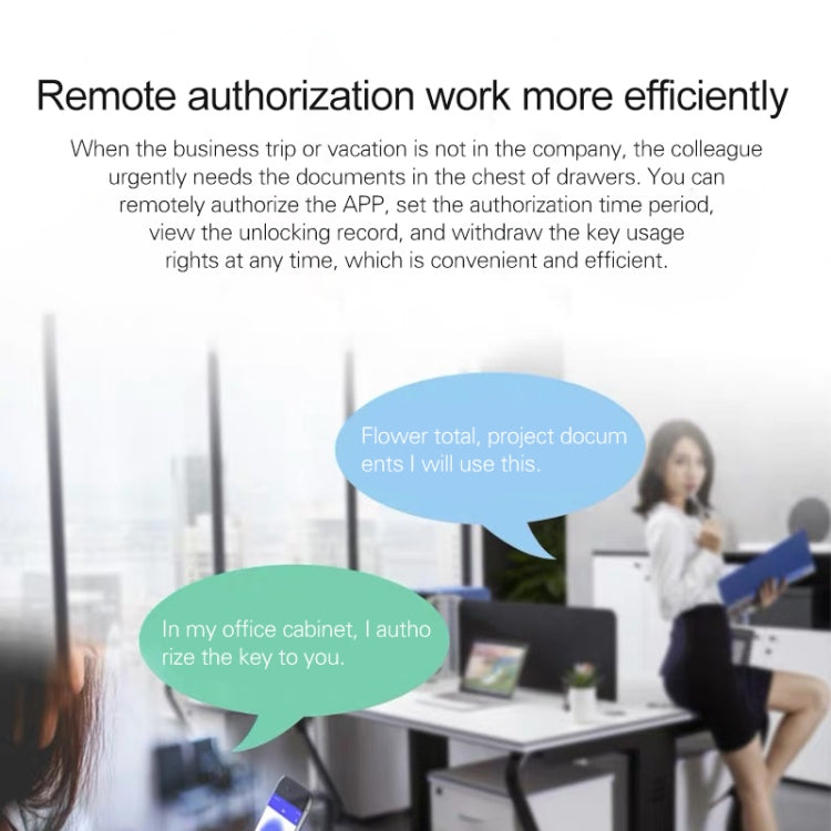 T1 APP Smart Drawer Lock Invisible Lock, Only Supports Remote Authorization to Unlock(White) by bashfashion