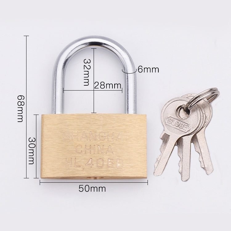 Copper Padlock Small Lock, Style: Short Lock Beam, 50mm Not Open by bashfashion