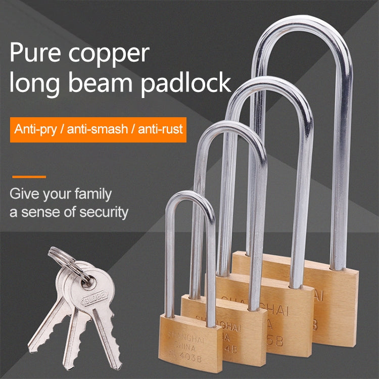 Copper Padlock Small Lock, Style: Long Lock Beam, 50mm Not Open by bashfashion