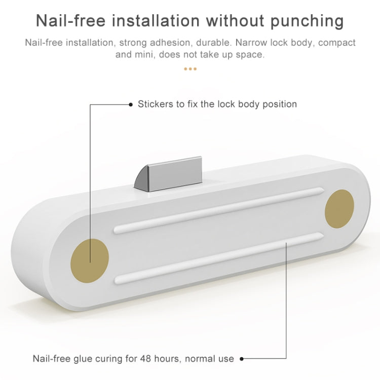 Original Xiaomi Youpin YEELOCK Smart Drawer Cabinet Lock Switch, US Plug(White) by Xiaomi