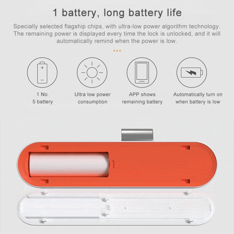 Original Xiaomi Youpin YEELOCK Smart Drawer Cabinet Lock Switch, US Plug(White) by Xiaomi