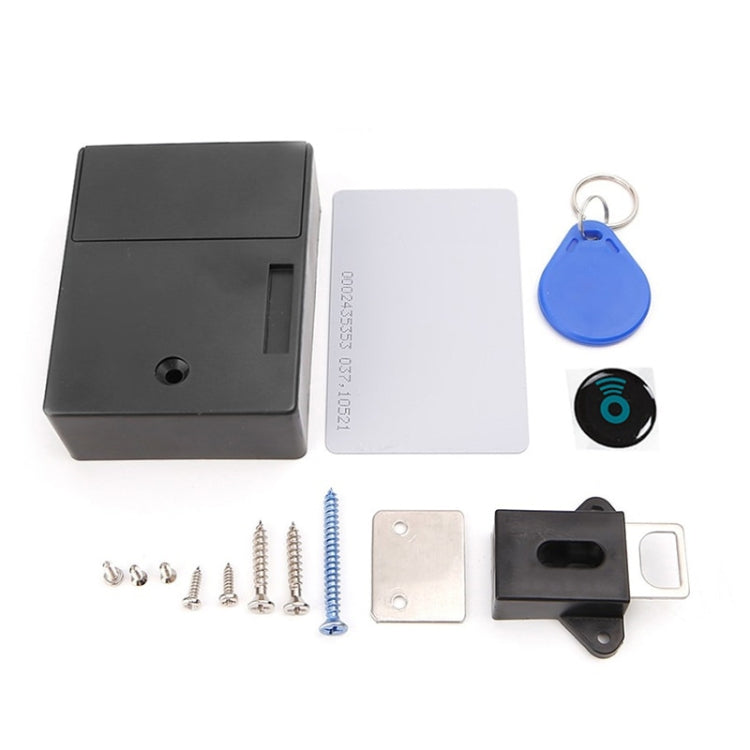 T3 ABS Magnetic Card Induction Lock Invisible Bilateral Open Cabinet Door Lock (Black) by bashfashion