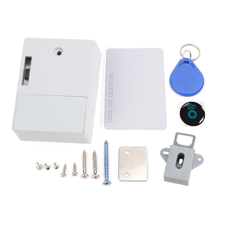 T3 ABS Magnetic Card Induction Lock Invisible Bilateral Open Cabinet Door Lock (White) by bashfashion
