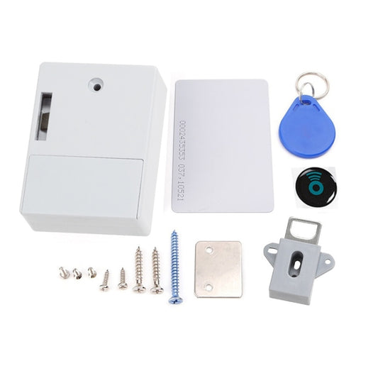 T3 ABS Magnetic Card Induction Lock Invisible Bilateral Open Cabinet Door Lock (White) by bashfashion