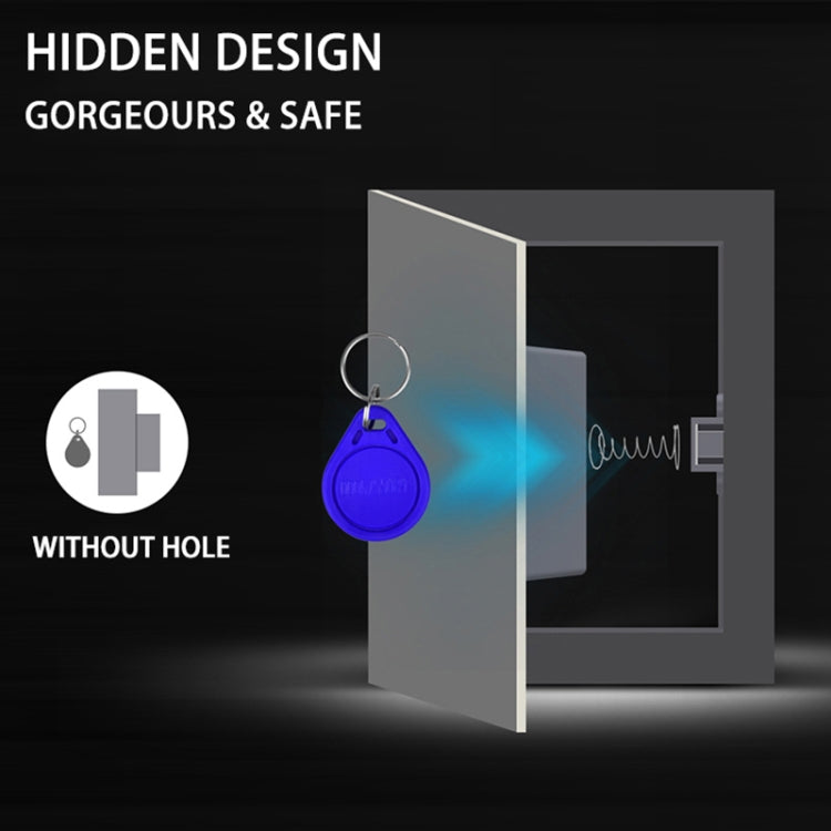 T3 ABS Magnetic Card Induction Lock Invisible Bilateral Open Cabinet Door Lock (White) by bashfashion