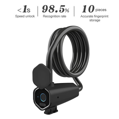 W16 IP65 Waterproof Fingerprint Lock Steel Rope Anti-theft Electric Car Lock Bluetooth APP Electronic Lock by bashfashion