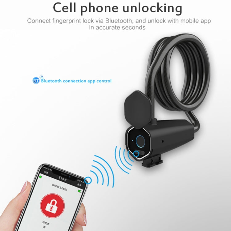 W16 IP65 Waterproof Fingerprint Lock Steel Rope Anti-theft Electric Car Lock Bluetooth APP Electronic Lock by bashfashion
