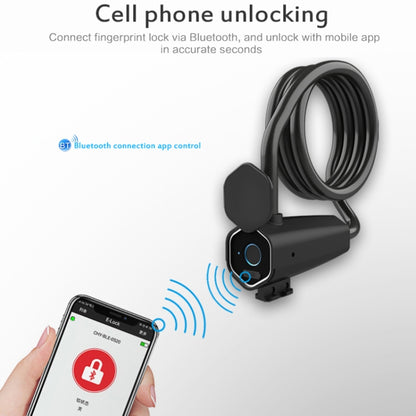 W16 IP65 Waterproof Fingerprint Lock Steel Rope Anti-theft Electric Car Lock Bluetooth APP Electronic Lock by bashfashion