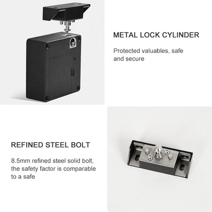T8+ Non-opening Drawer Lock APP + IC Card Invisible Universal Cabinet Lock by bashfashion