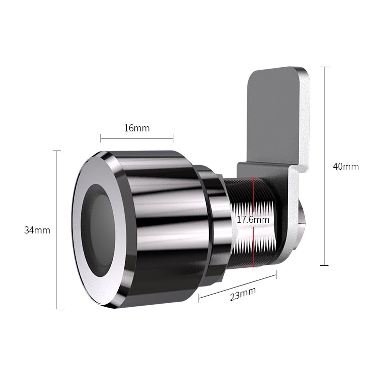 T22FB Micro USB Charging Zinc Alloy Smart Fingerprint + Bluetooth Drawer Bilateral Open Lock File Cabinet Lock by bashfashion