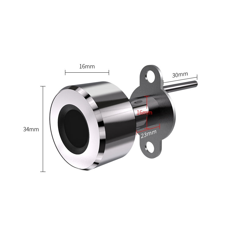 T23FB Micro USB Charging Zinc Alloy Smart Fingerprint + Bluetooth Triple Linkage Open Drawer Lock File Cabinet Lock by bashfashion