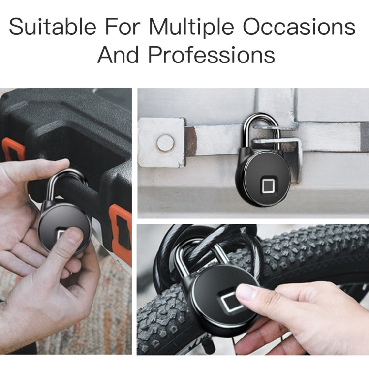 P22 Intelligent Waterproof Anti-theft Fingerprint Security Door Padlock by bashfashion