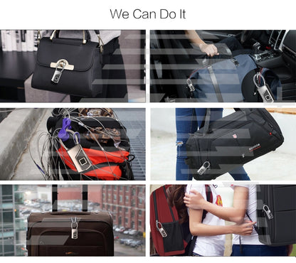 Anytek USB Charging Waterproof Anti-theft Non-password Electrically Intelligent Fingerprint Padlock Size:3.2cm × 3.5cm × 9cm by Anytek