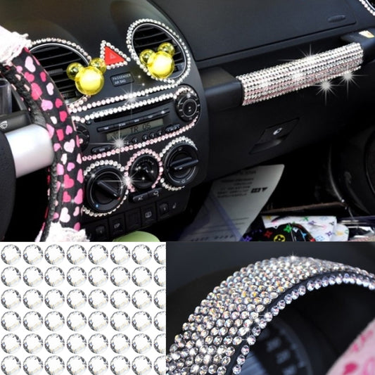 4mm Glitter Crystal Diamond Decoration / Shining Rhinestone Sticker for Car Sticker & Cell Phone Ornament(Silver) by bashfashion