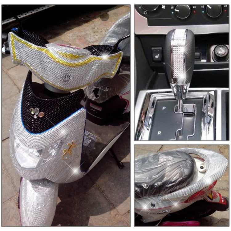 4mm Glitter Crystal Diamond Decoration / Shining Rhinestone Sticker for Car Sticker & Cell Phone Ornament(Silver) by bashfashion