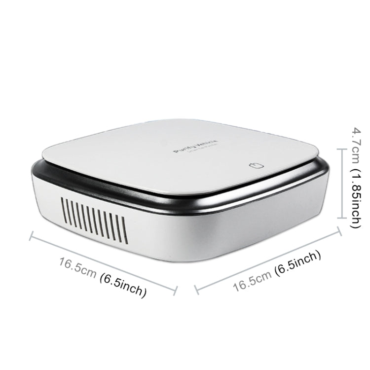 XJ-002 Car / Household Smart Touch Control Air Purifier Negative Ions Air Cleaner(White) by bashfashion
