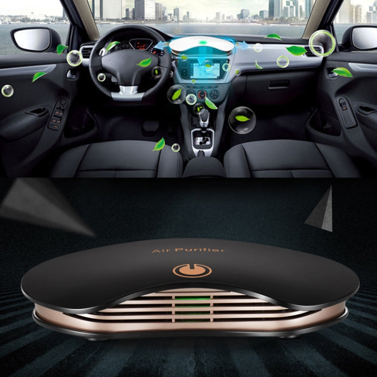 BL-001 Car / Household Smart Touch Control Air Purifier Negative Ions Air Cleaner(Black) by bashfashion