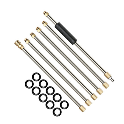 6 PCS High Pressure Washer Extension Water Gun Power Washer by bashfashion