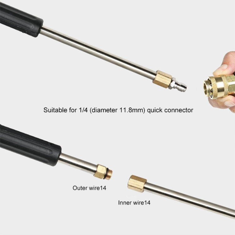 6 PCS High Pressure Washer Extension Water Gun Power Washer by bashfashion