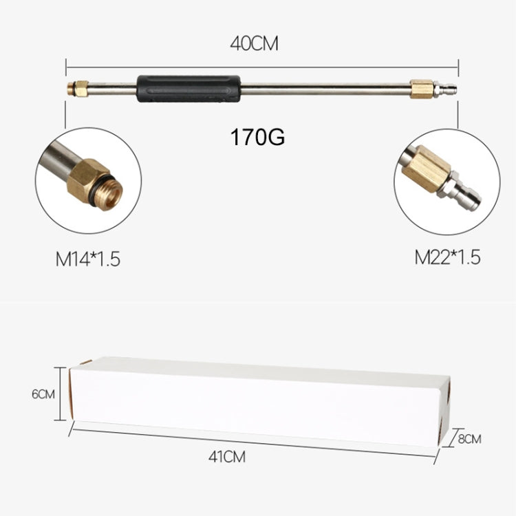 6 PCS High Pressure Washer Extension Water Gun Power Washer by bashfashion
