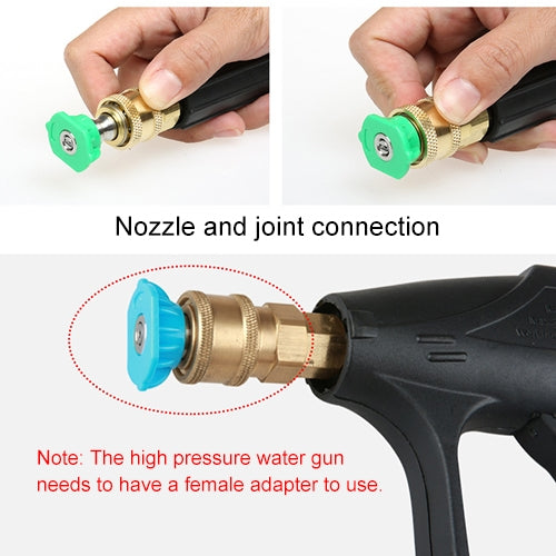 High Pressure Car Wash Gun Jet Nozzle Washer Accessories, Nozzle Angle: 0 Degree by bashfashion