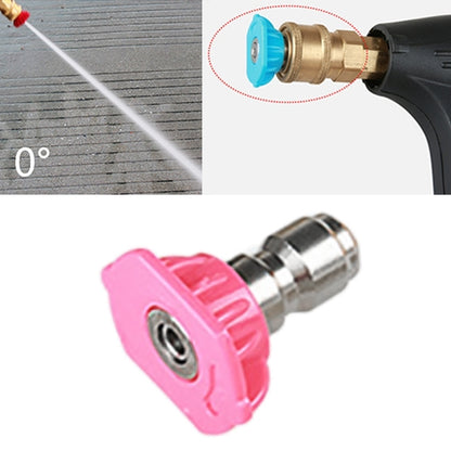 High Pressure Car Wash Gun Jet Nozzle Washer Accessories, Nozzle Angle: 0 Degree Big Hole, Pink by bashfashion