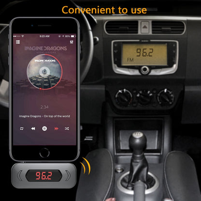 Doosl DSER116 Multifunctional Car FM Transmitter Wireless Music Receiver with 3.5mm Jack & LCD Display, Support Hands-free Call(Black) by DOOSL