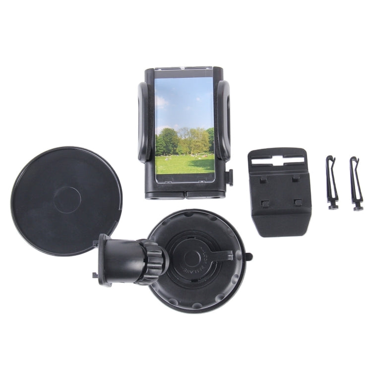 SHUNWEI SD-1121G Car Phone Multi-functional Mount Holder, Windshield / Dashboard Universal Car Mobile Phone Cradle, For iPhone, Galaxy, Huawei, Xiaomi, Sony, LG, HTC, Google and other iOS / Android Smartphones by SHUNWEI