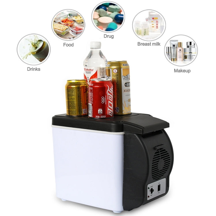 Car Auto 48W Portable Multi-Function Cooling and Warming 6L Low Noise Refrigerator for Car and Home, Cord Length: 1.8m by bashfashion