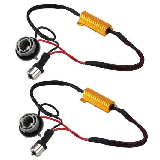 2 PCS 1156/BA15S Car Canbus Error Canceller Decoder Load Resistor LED 50W 8 Ohm No Blinking Decoder by bashfashion
