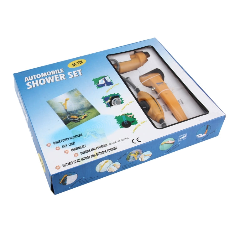 DC 12V Taking Shower Washing Car Washing Dish Water Power Adjustable Automobile Shower Set with 2m Plastic Hose by bashfashion