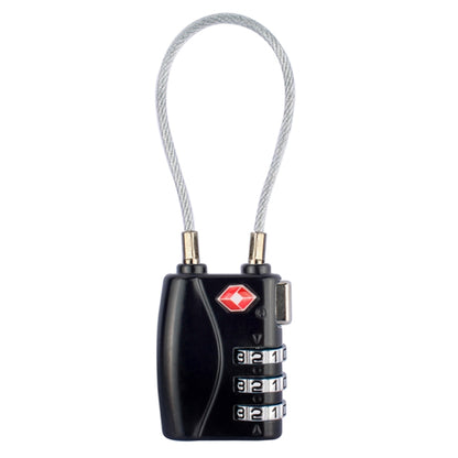 JASIT TSA719 Zinc Alloy 3-Digit Password TSA Lock Travel Luggage Padlock(Black) by bashfashion
