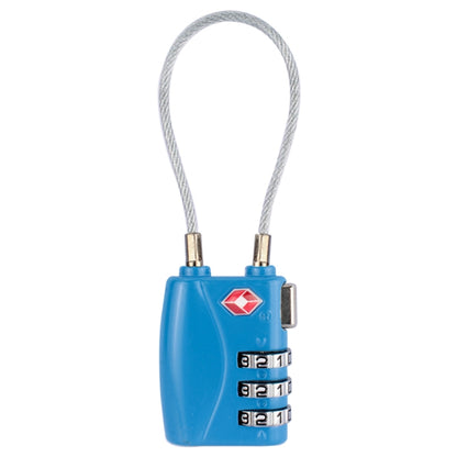 JASIT TSA719 Zinc Alloy 3-Digit Password TSA Lock Travel Luggage Padlock(Blue) by bashfashion