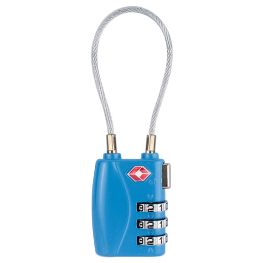 JASIT TSA719 Zinc Alloy 3-Digit Password TSA Lock Travel Luggage Padlock(Blue) by bashfashion
