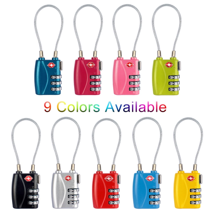 JASIT TSA719 Zinc Alloy 3-Digit Password TSA Lock Travel Luggage Padlock(Blue) by bashfashion