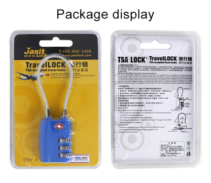 JASIT TSA719 Zinc Alloy 3-Digit Password TSA Lock Travel Luggage Padlock(Rose Red) by bashfashion