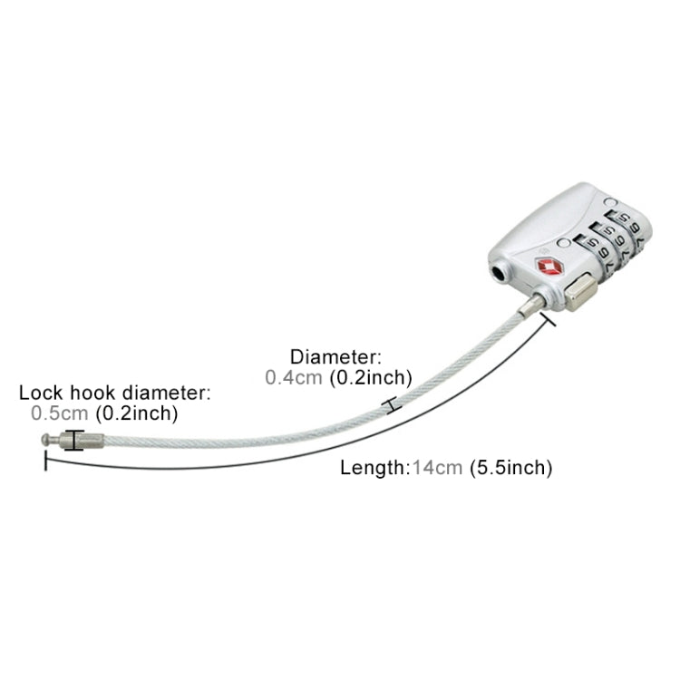 JASIT TSA719 Zinc Alloy 3-Digit Password TSA Lock Travel Luggage Padlock(Red) by bashfashion