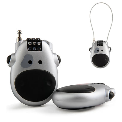 JASIT Portable Multifunction Cute Cow Travel Luggage Password Lock by bashfashion