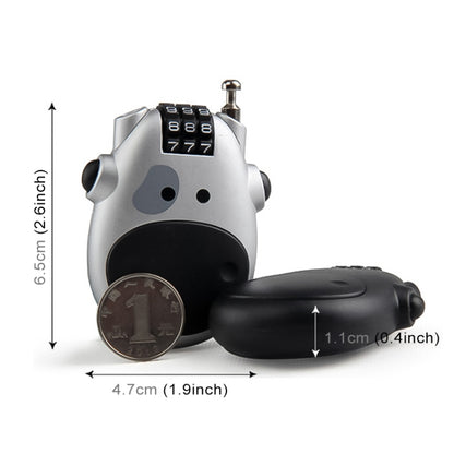 JASIT Portable Multifunction Cute Cow Travel Luggage Password Lock by bashfashion