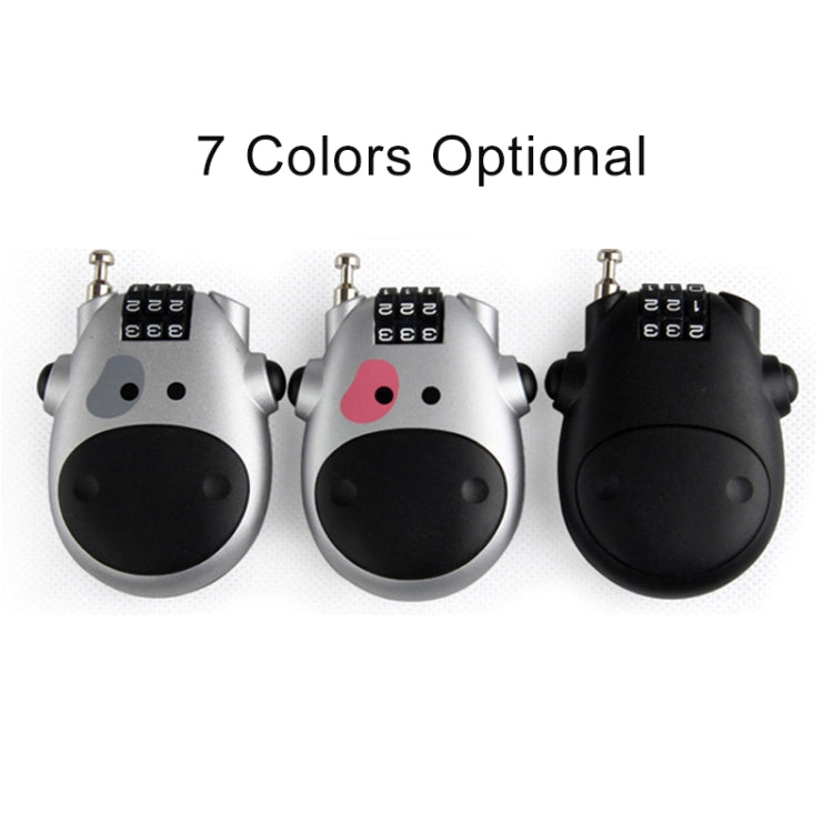 JASIT Portable Multifunction Cute Cow Travel Luggage Password Lock by bashfashion