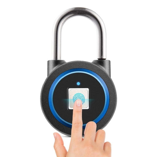 Waterproof Intelligent Bluetooth Fingerprint Padlock Remote Unlocking for iOS / Android(Blue) by bashfashion
