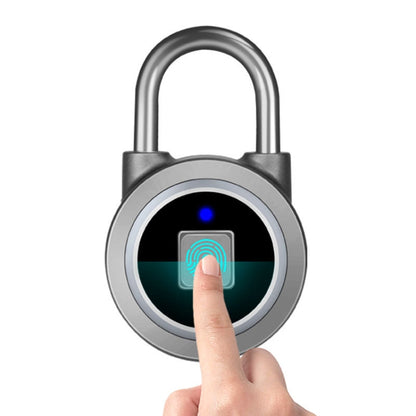 Waterproof Intelligent Bluetooth Fingerprint Padlock Remote Unlocking for iOS / Android(Silver) by bashfashion