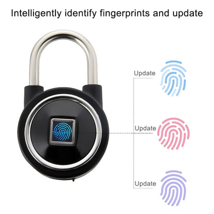 Waterproof Intelligent Bluetooth Fingerprint Padlock Remote Unlocking for iOS / Android(Silver) by bashfashion