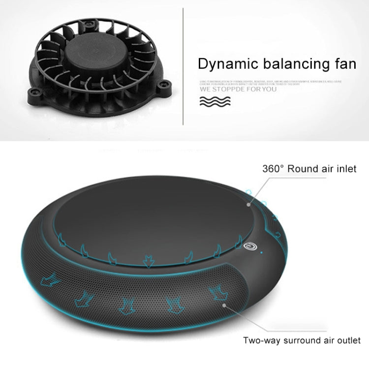 CARZOR Z1 2W USB Car Air Purifier Negative Ions Air Cleaner(Black) by bashfashion