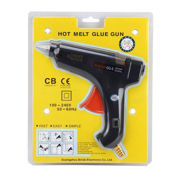 100-240V 60W High Temperature Adhesive Art Craft Hot Melt Glue Gun (EU Plug) by bashfashion