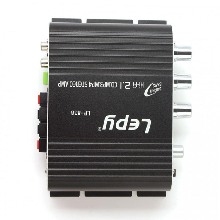 Car 2.1CH HIFI Subwoofer Amplifier Audio, Support MP3(Black) by bashfashion